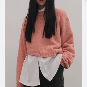 Zara pink knit sweater